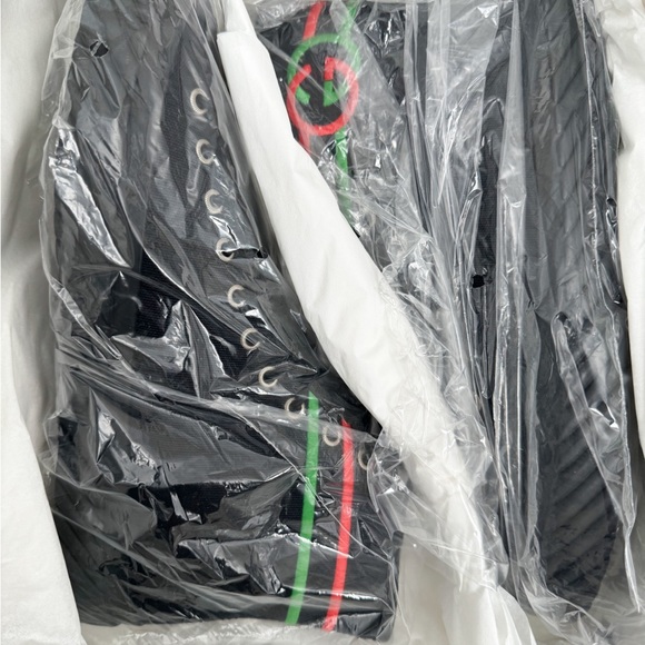 Gucci Interlocking G Logo Canvas High Top Sneakers - Picture 9 of 13